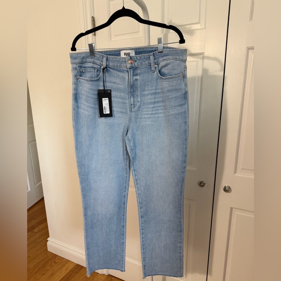 NWT PAIGE Cindy High Rise Ankle Straight Jeans Size 32 - Picture 7 of 14